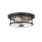 Z-Lite Savannah 2 Light Flush Mount, Bronze & Clear 462F11-BRZ - alternate 5
